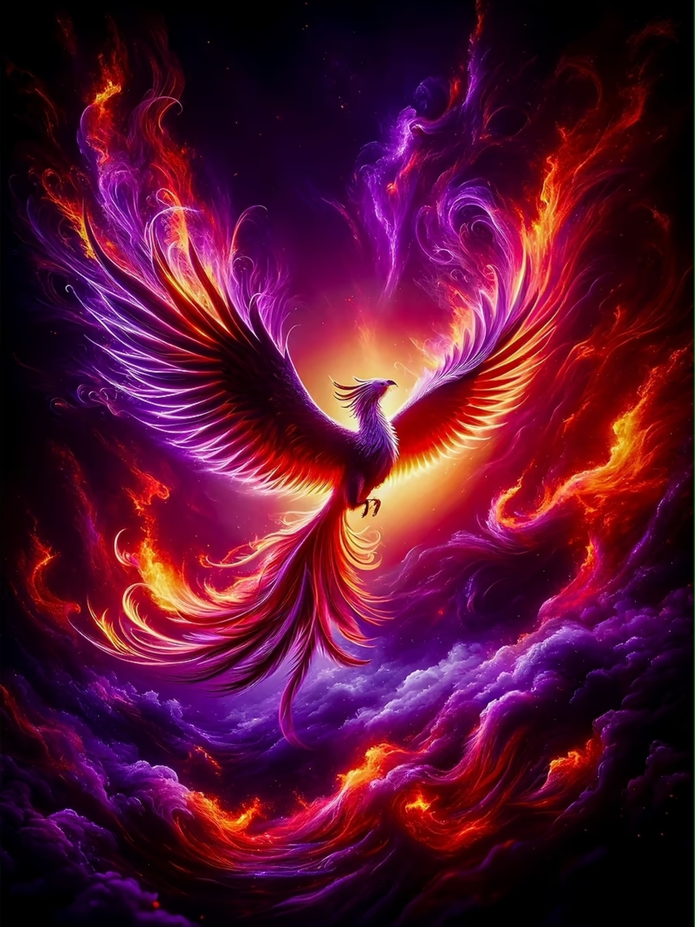 Vibrant Phoenix Custom Fridge Magnet Home Kitchen Decor